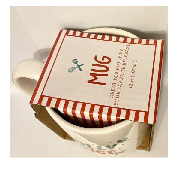 Coffee Mug Jolly Juice Christmas Cup Holly Holiday Ceramic - Picture 2 of 2